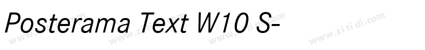 Posterama Text W10 S字体转换